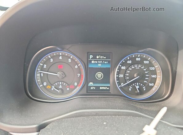 KM8K2CAA5MU686896 2021 HYUNDAI KONA Silver ხელსაწყოთა პანელის ხედი