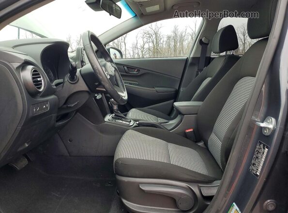 KM8K2CAA8MU601128 2021 HYUNDAI KONA Gray Widok wnętrza z przodu