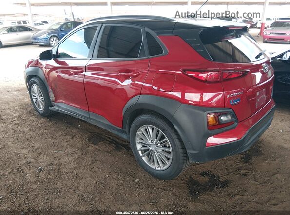 KM8K2CAAXJU078092 2018 HYUNDAI KONA Red Հետևի ձախ