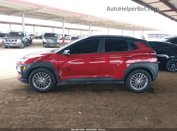 KM8K2CAAXJU078092 2018 HYUNDAI KONA Red Սալոնի 360 աստիճան տեսք
