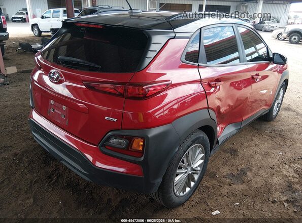 KM8K2CAAXJU078092 2018 HYUNDAI KONA Red Հետևի աջ
