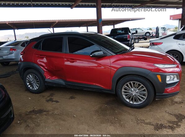 KM8K2CAAXJU078092 2018 HYUNDAI KONA Red Սալոնի հետևի տեսք