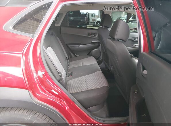 KM8K2CAAXJU078092 2018 HYUNDAI KONA Red VIN կոդի պիտակի տեսք