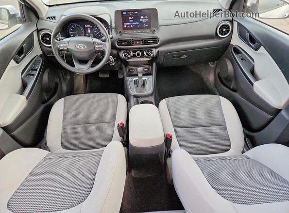 KM8K2CAB0NU795275 2022 HYUNDAI KONA White წინა პანელის ხედი