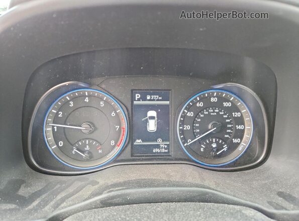 KM8K2CAB0NU795275 2022 HYUNDAI KONA White ხელსაწყოთა პანელის ხედი