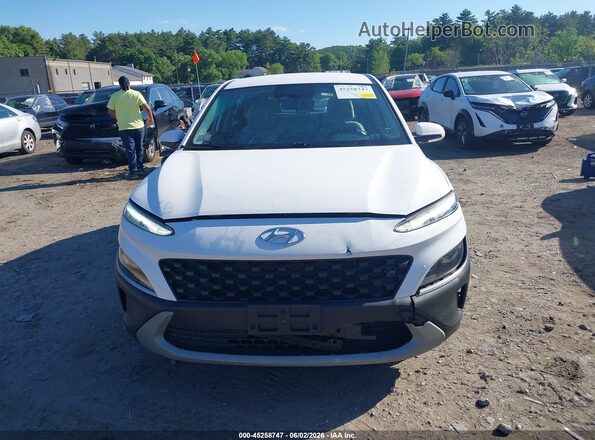 KM8K2CAB2NU807846 2022 HYUNDAI KONA White ხელსაწყოთა პანელის ხედი