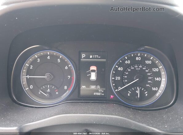 KM8K2CAB7NU791076 2022 HYUNDAI KONA Blue Հետևի նստատեղերի տեսք