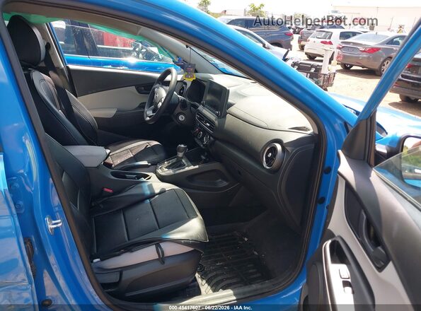 KM8K2CAB7NU791076 2022 HYUNDAI KONA Blue Սալոնի դիմացի տեսք