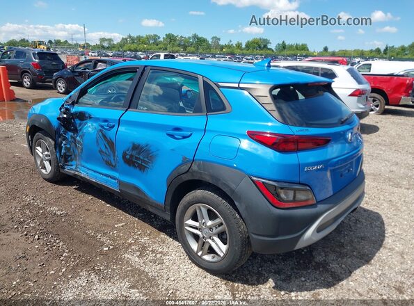 KM8K2CAB7NU791076 2022 HYUNDAI KONA Blue Հետևի ձախ