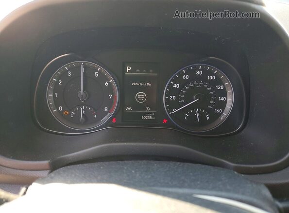 KM8K32AB5NU763302 2022 HYUNDAI KONA Gray Instrument cluster view