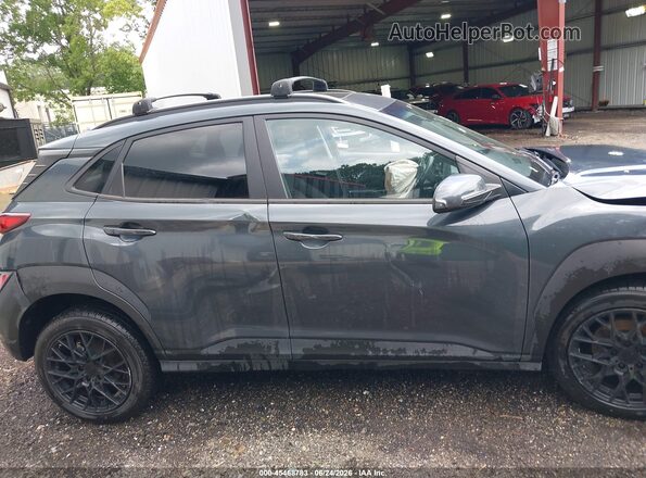 KM8K32AB9NU880087 2022 HYUNDAI KONA Синий Вид задней части салона