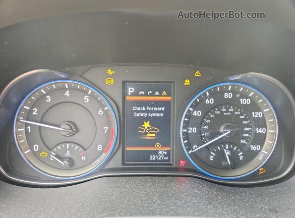KM8K32ABXPU039950 2023 HYUNDAI KONA Gray Սարքավորումների վահանակի տեսք