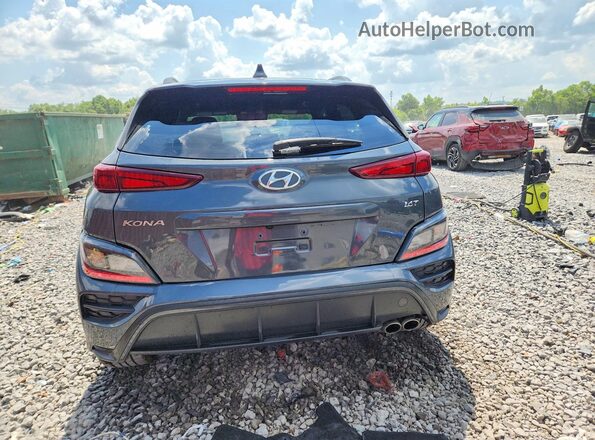KM8K33A37NU801028 2022 HYUNDAI KONA Gray უკანა ხედი