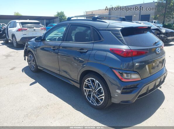 KM8K33A38NU817724 2022 HYUNDAI KONA Black Հետևի ձախ