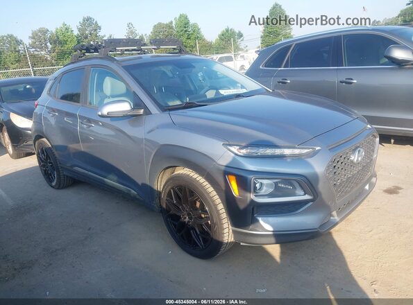 KM8K33A51JU078174 2018 HYUNDAI KONA Gray Սալոնի հետևի տեսք
