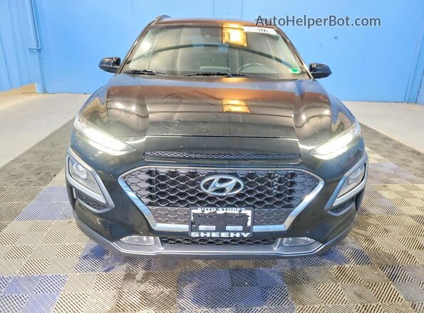 KM8K33A51MU632513 2021 HYUNDAI KONA Black Դիմացի տեսք