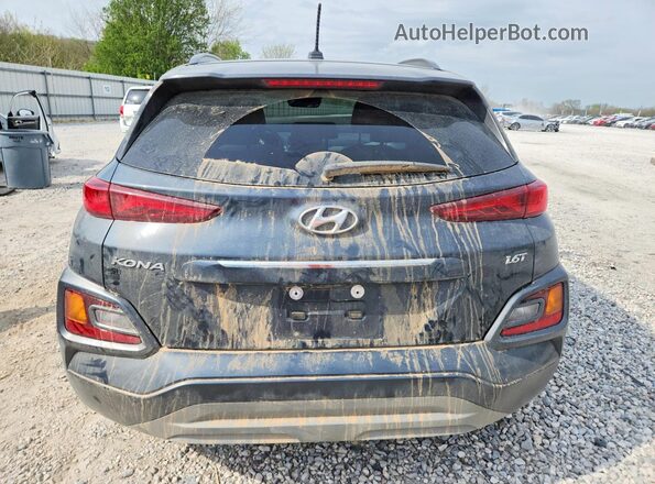 KM8K33A52JU155280 2018 HYUNDAI KONA Charcoal Vista trasera