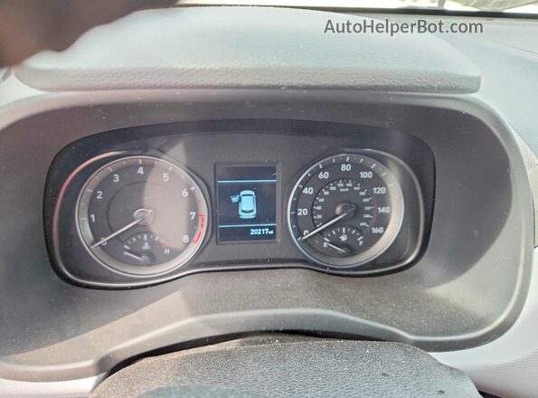 KM8K33A52JU155280 2018 HYUNDAI KONA Charcoal Vista del cuadro de instrumentos