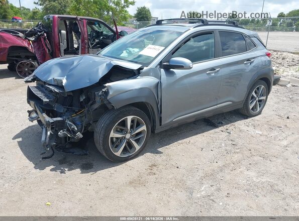 KM8K33A53LU398213 2020 HYUNDAI KONA Серый Передняя левая четверть