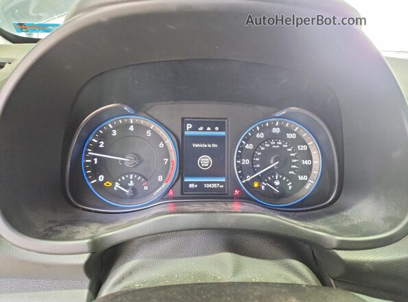 KM8K33A59MU666490 2021 HYUNDAI KONA Charcoal Vista del cuadro de instrumentos