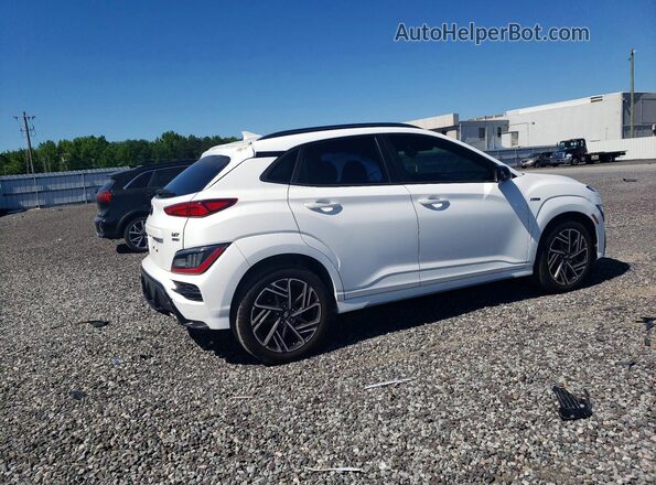 KM8K3CA31NU851777 2022 HYUNDAI KONA White უკანა მარჯვენა