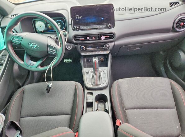 KM8K3CA32NU792853 2022 HYUNDAI KONA Blue Вид панелі приладів