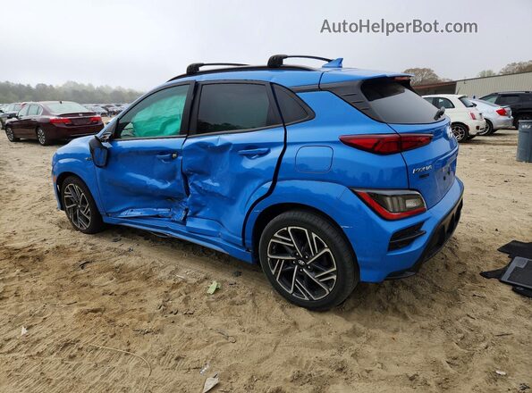 KM8K3CA32NU792853 2022 HYUNDAI KONA Blue Задня ліва чверть