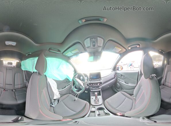 KM8K3CA32NU792853 2022 HYUNDAI KONA Blue Панорамний вид салону 360°