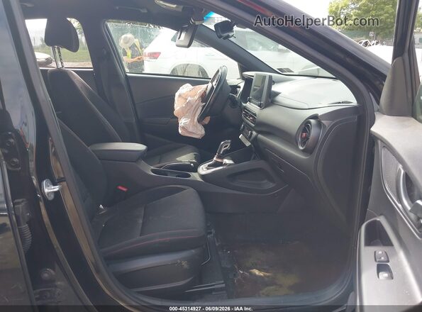 KM8K3CA37NU771075 2022 HYUNDAI KONA Black Вид салону спереду