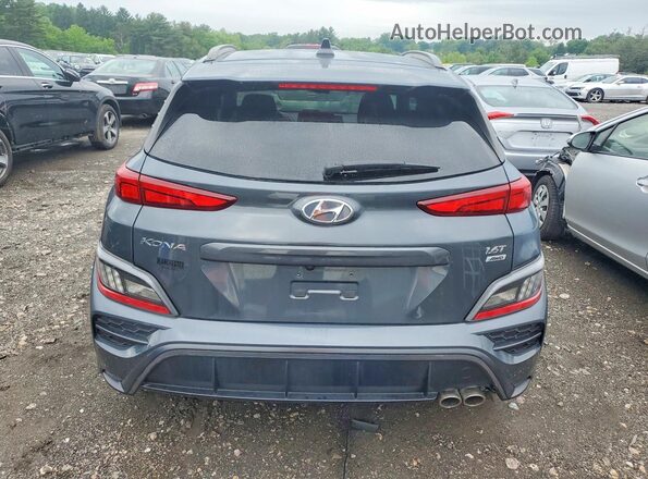 KM8K3CA38NU857026 2022 HYUNDAI KONA Gray უკანა ხედი