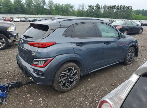 KM8K3CA38NU857026 2022 HYUNDAI KONA Gray უკანა მარჯვენა