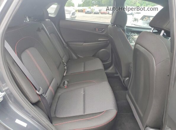 KM8K3CA38NU857026 2022 HYUNDAI KONA Gray უკანა სავარძლების ხედი
