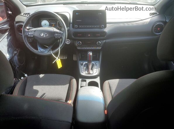 KM8K3CA38NU857026 2022 HYUNDAI KONA Gray წინა პანელის ხედი