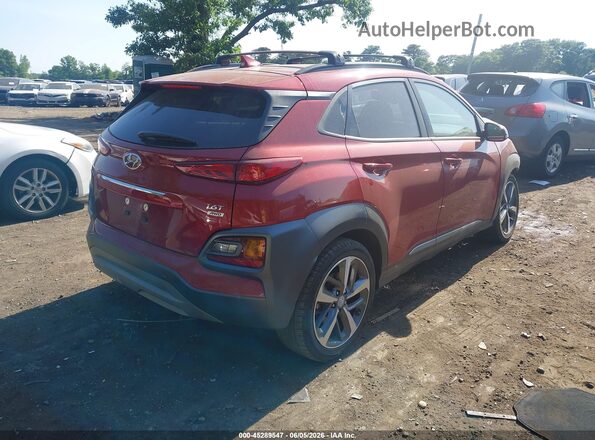 KM8K3CA52MU671580 2021 HYUNDAI KONA Red Задня права чверть