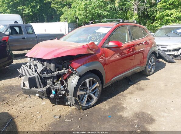 KM8K3CA52MU671580 2021 HYUNDAI KONA Red Передня ліва чверть