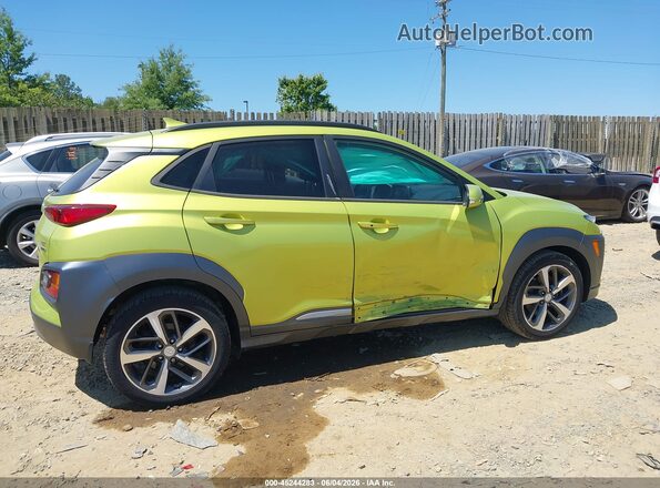 KM8K3CA53KU329097 2019 HYUNDAI KONA Green Вид задньої частини салону