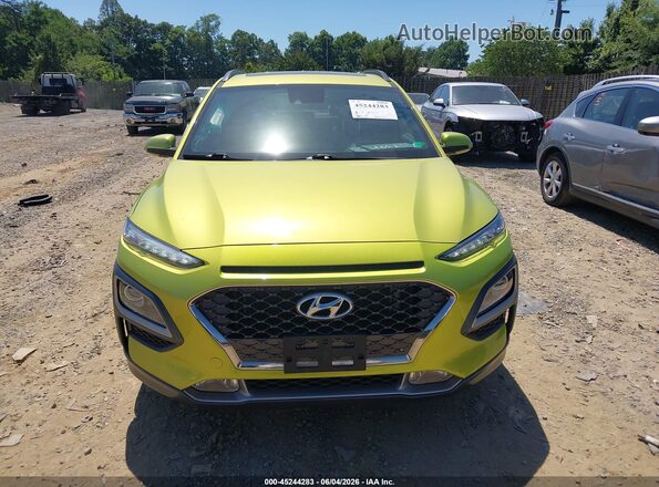 KM8K3CA53KU329097 2019 HYUNDAI KONA Green Вид щитка приладів