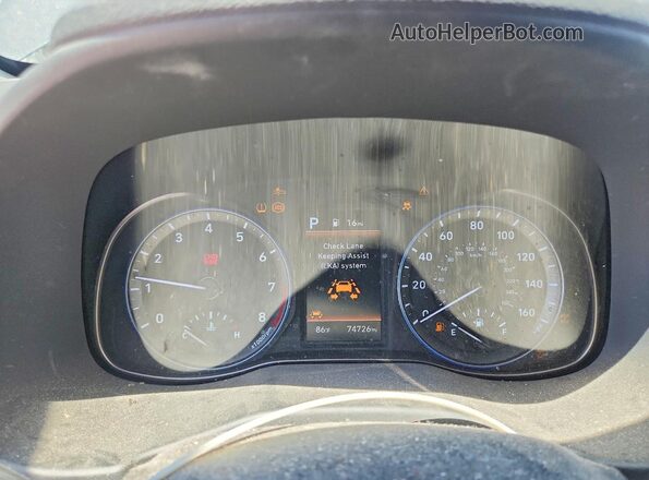KM8K3CA54LU507584 2020 HYUNDAI KONA Charcoal Widok zestawu wskaźników