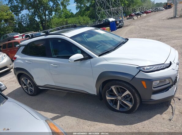 KM8K3CA54MU674836 2021 HYUNDAI KONA White Widok wnętrza z tyłu