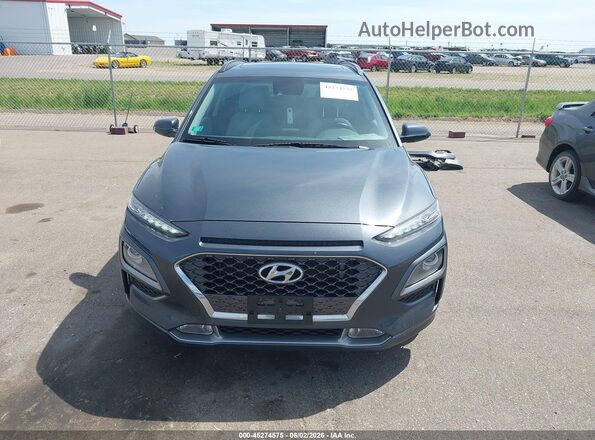 KM8K3CA56MU697034 2021 HYUNDAI KONA Gray Вид задньої частини салону