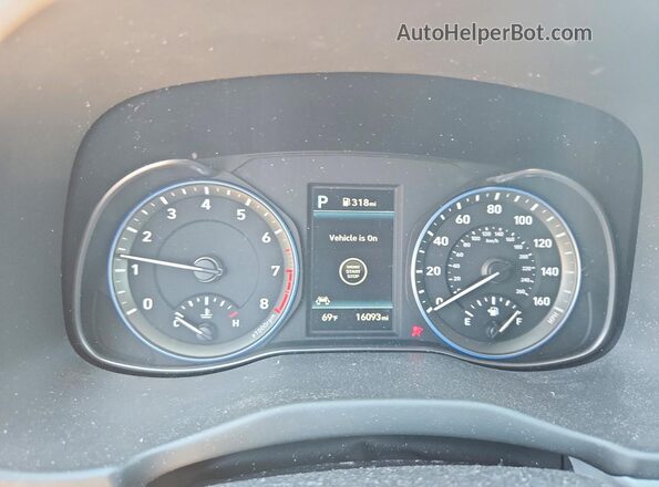 KM8K3CA58LU413501 2020 HYUNDAI KONA Серый Вид щитка приборов
