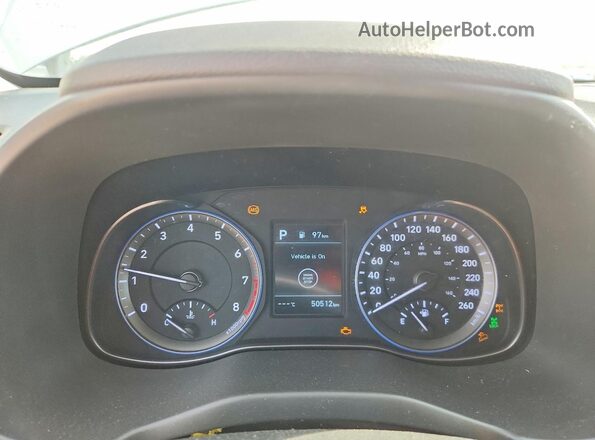 KM8K3CA59LU481239 2020 HYUNDAI KONA White Սարքավորումների վահանակի տեսք