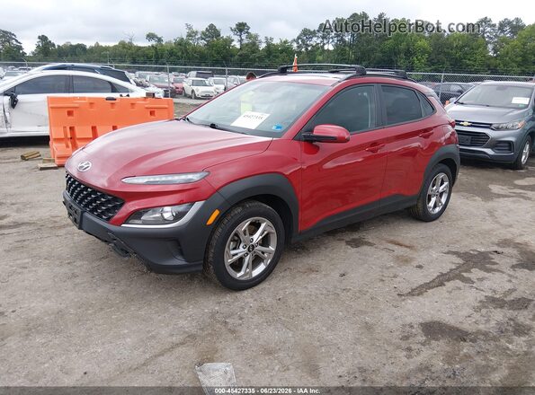 KM8K3CAB2NU860267 2022 HYUNDAI KONA Red Առջևի ձախ երեք քառորդ տեսարան