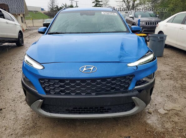 KM8K3CAB3NU917804 2022 HYUNDAI KONA Синий Вид спереди
