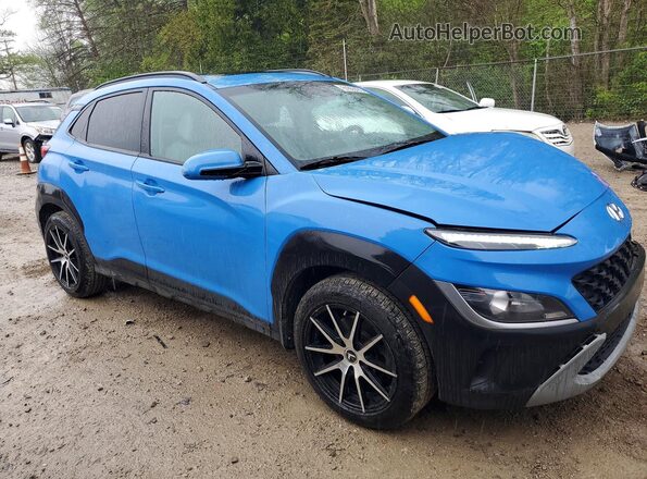 KM8K3CAB3NU917804 2022 HYUNDAI KONA Синий Передняя правая четверть