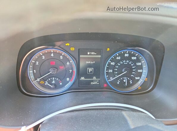 KM8K3CAB4PU959109 2023 HYUNDAI KONA Black ხელსაწყოთა პანელის ხედი