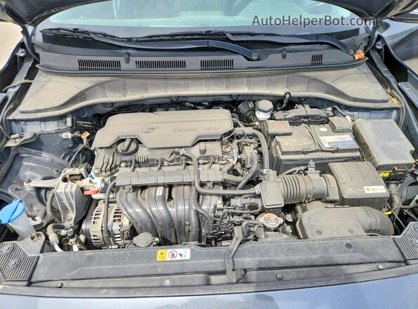 KM8K3CAB6PU940982 2023 HYUNDAI KONA Gray ძრავის განყოფილების ხედი