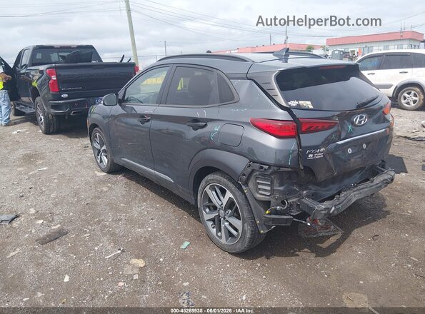 KM8K53A51MU658166 2021 HYUNDAI KONA Gray უკანა მარცხენა