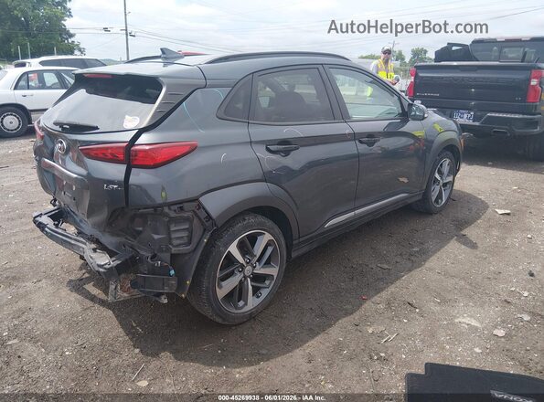 KM8K53A51MU658166 2021 HYUNDAI KONA Gray უკანა მარჯვენა