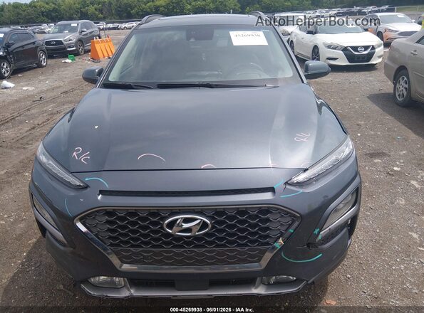 KM8K53A51MU658166 2021 HYUNDAI KONA Gray უკანა სალონის ხედი